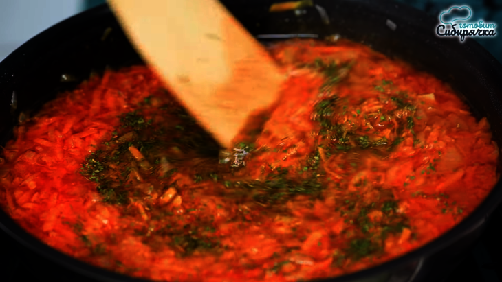 Фрикадельки из мясного фарша с рисом в заправочном томатном соусе: шаг 5