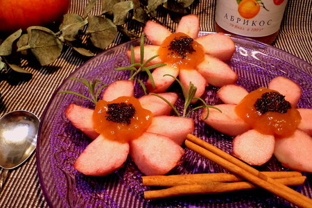 Яблоки "дурманом сладким веяло.." с низкокалорийным абрикосовым конфитюром от d’arbo и маком!