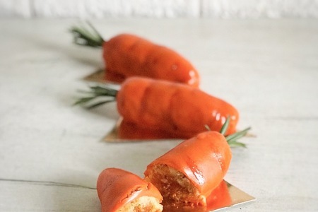 Пирожное «морковка» с начинкой