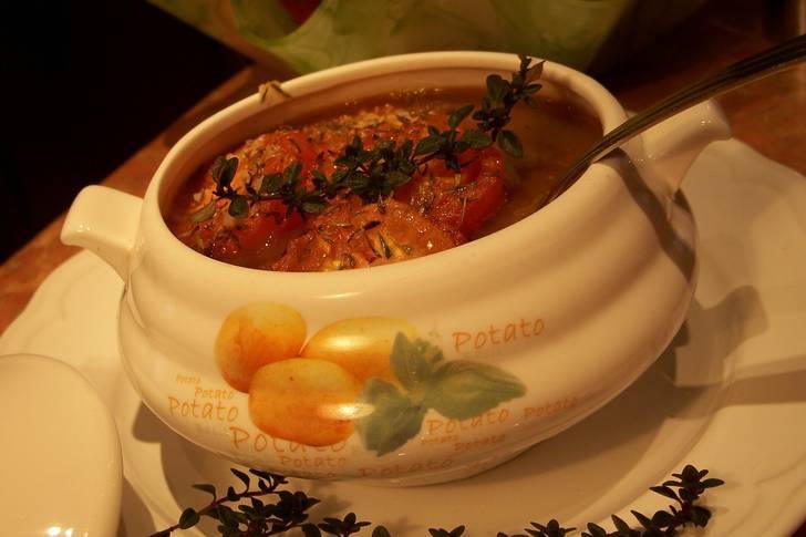 Фасолевый суп (фото)