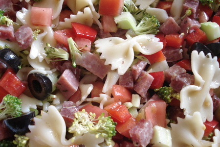 Итальянский салат с макаронами.: шаг 2