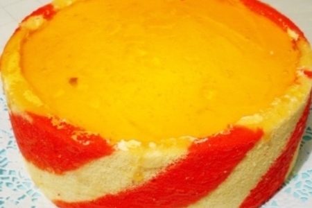 Торт «фанта» для детского дня рождения: шаг 3