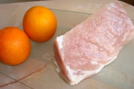 Жаркое " апельсиновая свинина": шаг 1