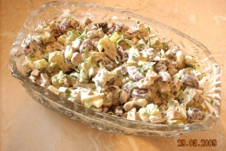 Салат "печень с фасолью": шаг 4