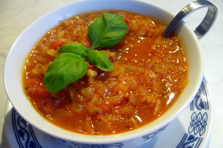 Луково-томатный соус „иней“ к жареному мясу: шаг 4