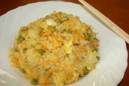 Жареный рис по - китайски: шаг 4