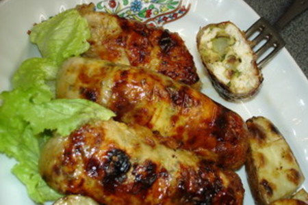 Куриные колбаски  "пикник на кухне": шаг 6