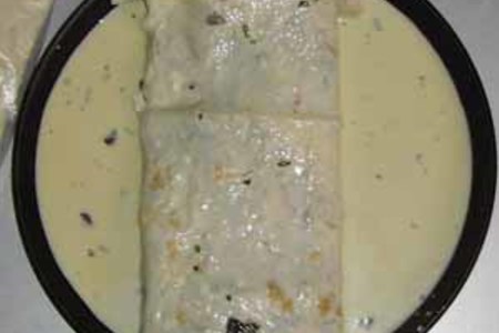 Лаваш со сливочным сыром, зеленью и омлетом: шаг 6