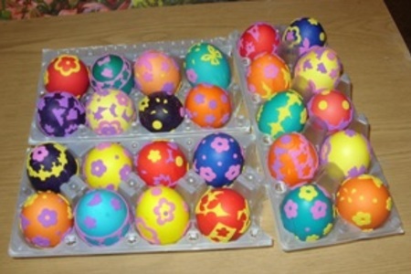 Пасхальные яйца (не для оценки, а как поздравление с праздником): шаг 1