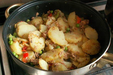 Картофельная тортилья с тунцом: шаг 5