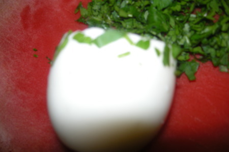 Фаршированные яйца "корзиночки": шаг 2