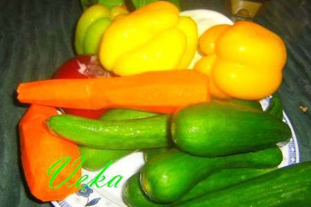 Маринованные овощи: шаг 1