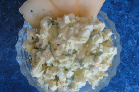 Яичный салат: шаг 2