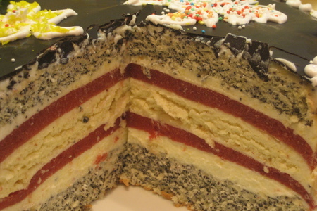 Торт маково-клубничный: шаг 8