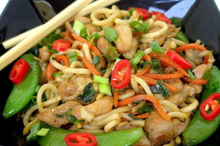 Курица с лапшой и овощами(chicken chow mein): шаг 1