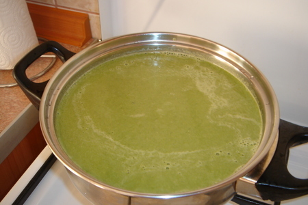 Суп-крем из шпината  с зеленой фасолью: шаг 5