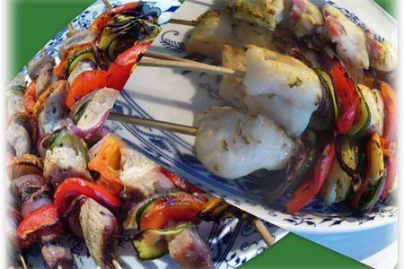 Шашлычки  ассорти (рыбные, мясные, овощные): шаг 9