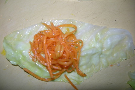 Голубцы с морковью по корейски: шаг 3