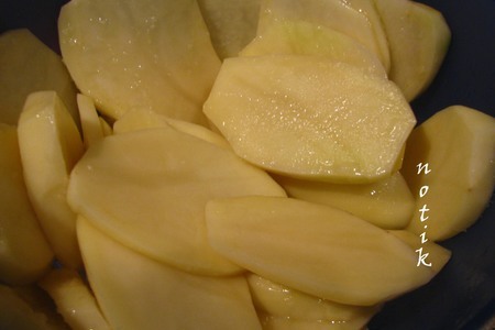Лосось с картофелем под сливочно-горчичным соусом: шаг 2