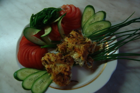 Рыба в кольчуге с салатом из овощей: шаг 9