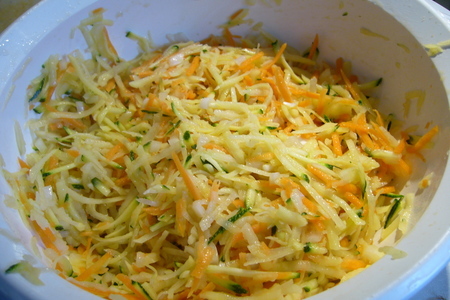 Овощные рёсти (rösti) с селедочным салатом: шаг 2