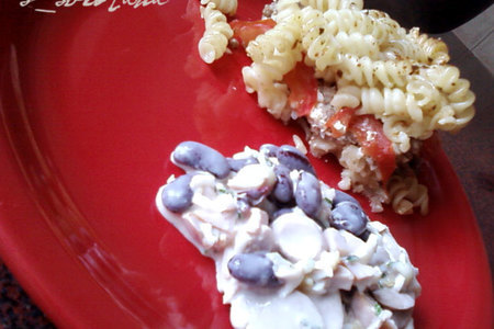 Салат с копченой курочкой и красной фасолью: шаг 2