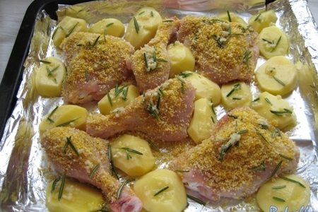 Курица и картофель, запеченные с розмарином: шаг 3