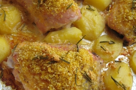 Курица и картофель, запеченные с розмарином: шаг 4