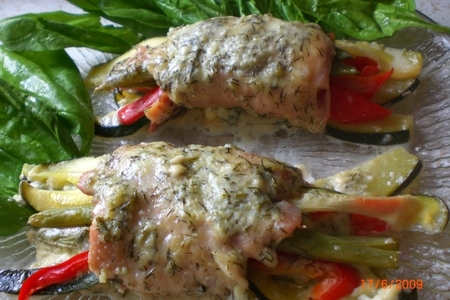 Курица с овощами и цацики дипом: шаг 6