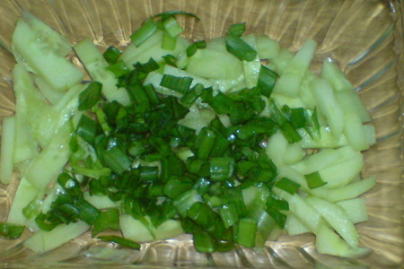 Салат овощной с зажаренной во фритюре спаржей: шаг 4