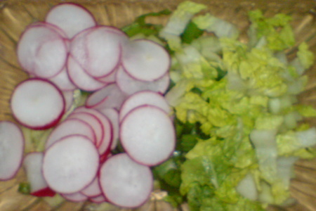 Салат овощной с зажаренной во фритюре спаржей: шаг 5