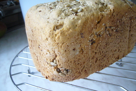 Серый хлеб с семенами льна, кунжута и подсолнечника (для хлебопечки): шаг 2