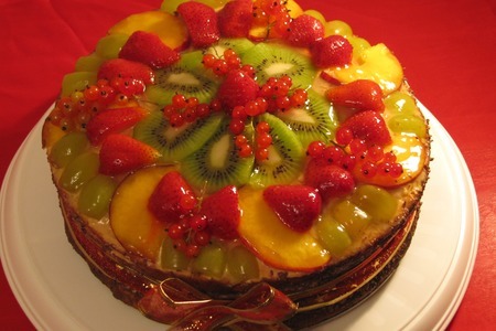 Торт фруктовый сад: шаг 1