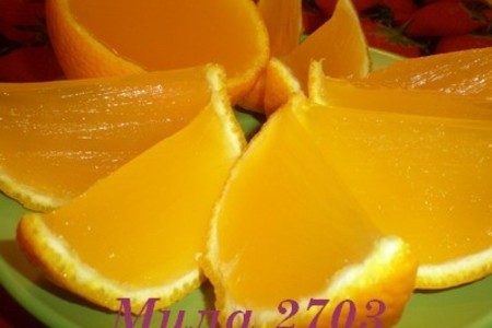 Желе "апельсиновые дольки": шаг 5