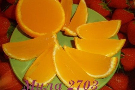 Желе "апельсиновые дольки": шаг 7