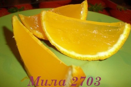 Желе "апельсиновые дольки": шаг 8