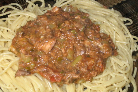 Спагетти с соусом из тунца "а-ля рус": шаг 3