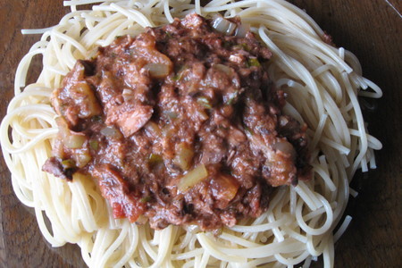 Спагетти с соусом из тунца "а-ля рус": шаг 4