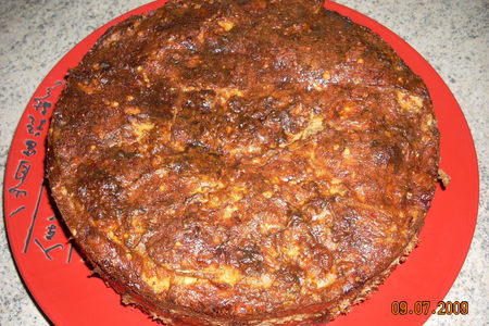 Мясной пирог из лаваша: шаг 7
