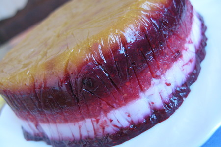 Фруктово - ягодный слоёный торт - желе: шаг 5