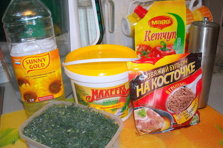 Отбивные из печени в майонезно-кетчупном соусе: шаг 5