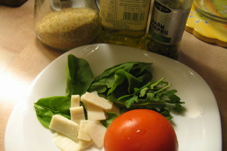 Салат с рукколой и козьим сыром: шаг 1