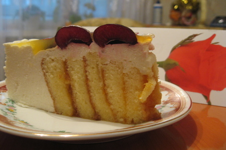 Торт творожно-иогуртовый с апельсиновым желе: шаг 1