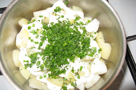 Молодой картофель с зеленью // 2 варианта: шаг 3