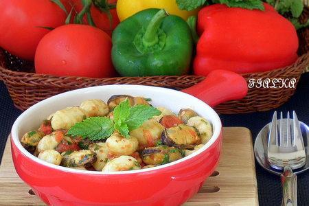Gnocchi di patate alle cozze (ньоки из картофеля с мидиями): шаг 1