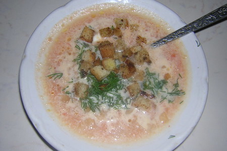 Томатный суп с сыром: шаг 4