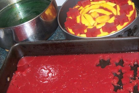 Фруктово желейный торт " летний звездопад": шаг 1