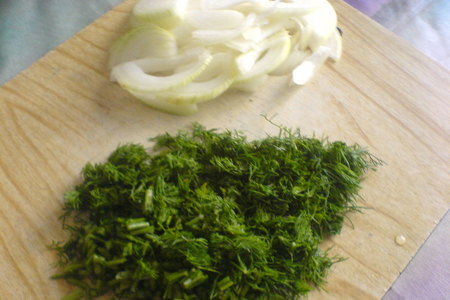 Лапшевник сырный с зеленью: шаг 1