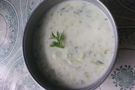 Cacik.холодный йогуртовый суп: шаг 2