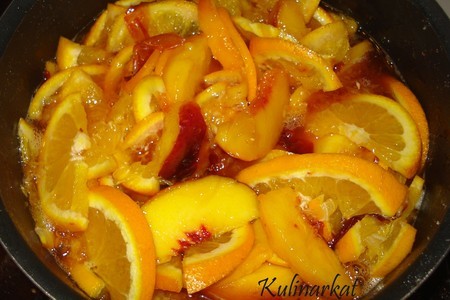 Варенье из персиков и апельсинов: шаг 2